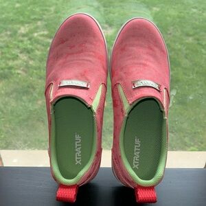 XTRATUF Women's ECO Sharkbyte Deck Shoe, Size 8.5, Color Pink/Rose